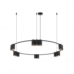 DK4067-BK Подвесной светильник ORBIT, IP20, 15xGU10 LED до 15 Вт, черный матовый, алюминий в Североуральске - severouralsk.ok-mebel.com | фото 3