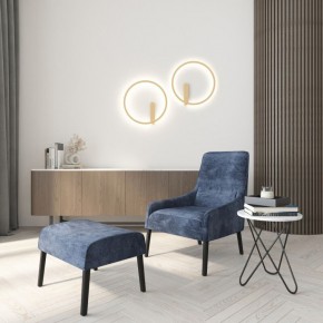 DK5035-SG Бра ROUND со светодиодом, IP20, 24W, 3000/4000/6500K, матовое золото, алюминий в Североуральске - severouralsk.ok-mebel.com | фото 7