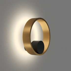 DK5060-BK+SG Бра ORBIT, IP20, 3000К, LED, 10 Вт, черный + сатинированное золото, алюминий в Североуральске - severouralsk.ok-mebel.com | фото 3