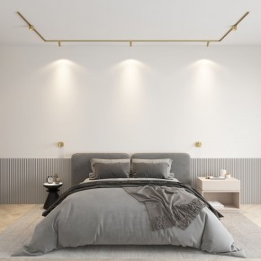 DK5072-SB Бра SHINE WALL со светодиодом, D104*H68, IP20, 3000К, 3W, RA?90, сатинированная латунь, алюминий в Североуральске - severouralsk.ok-mebel.com | фото 4