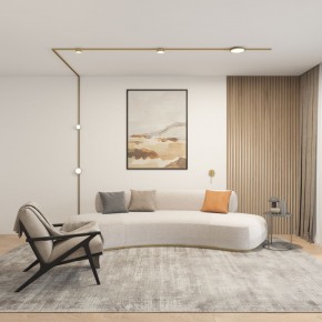 DK5072-SB Бра SHINE WALL со светодиодом, D104*H68, IP20, 3000К, 3W, RA?90, сатинированная латунь, алюминий в Североуральске - severouralsk.ok-mebel.com | фото 5