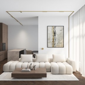 DK5072-SB Бра SHINE WALL со светодиодом, D104*H68, IP20, 3000К, 3W, RA?90, сатинированная латунь, алюминий в Североуральске - severouralsk.ok-mebel.com | фото 6