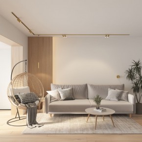 DK5072-SB Бра SHINE WALL со светодиодом, D104*H68, IP20, 3000К, 3W, RA?90, сатинированная латунь, алюминий в Североуральске - severouralsk.ok-mebel.com | фото 8