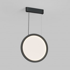 DK6604-BK Подвесной вертикальный светильник Veil со светодиодом H1500 d450 220V 36W 3000-6000K IP20 черный алюминий в Североуральске - severouralsk.ok-mebel.com | фото