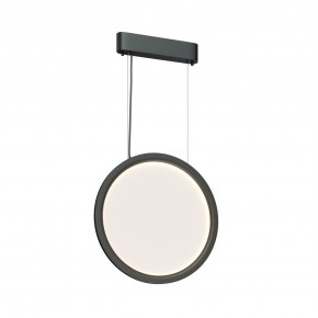 DK6604-BK Подвесной вертикальный светильник Veil со светодиодом H1500 d450 220V 36W 3000-6000K IP20 черный алюминий в Североуральске - severouralsk.ok-mebel.com | фото 3