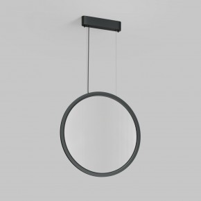 DK6606-BK Подвесной вертикальный светильник Veil со светодиодом H1700 d600 220V 48W 3000-6000K IP20 черный алюминий в Североуральске - severouralsk.ok-mebel.com | фото 2
