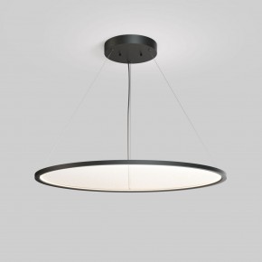 DK6620-BK Подвесной горизонтальный светильник Veil со светодиодом H900 d1000 220V 82W 3000-6000K IP20 черный алюминий в Североуральске - severouralsk.ok-mebel.com | фото