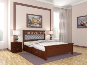 ГРАЦИЯ Кровать из массива 1600 с 2-мя ящиками  в Североуральске - severouralsk.ok-mebel.com | фото 2