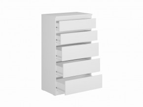 Комод КАСТОР с пятью ящиками, цвет белый в Североуральске - severouralsk.ok-mebel.com | фото 2