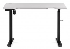 Компьютерный стол Маркос с механизмом подъема 120х75х75 белая шагрень / черный в Североуральске - severouralsk.ok-mebel.com | фото 3