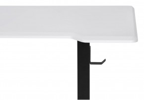 Компьютерный стол Маркос с механизмом подъема 140х80х75 белая шагрень / черный в Североуральске - severouralsk.ok-mebel.com | фото 6