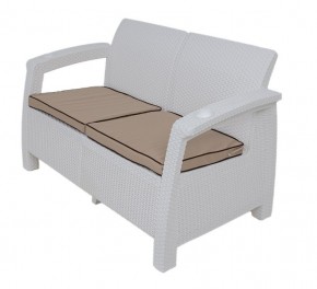 Комплект уличной мебели Yalta Premium Terrace Set (Ялта) белый (+подушки под спину) в Североуральске - severouralsk.ok-mebel.com | фото 2
