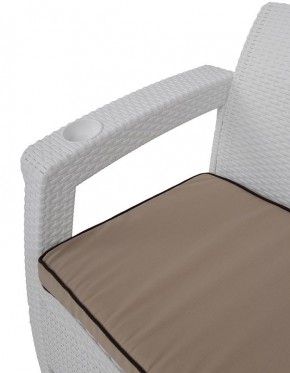 Комплект уличной мебели Yalta Premium Terrace Set (Ялта) белый (+подушки под спину) в Североуральске - severouralsk.ok-mebel.com | фото 5