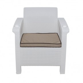 Комплект уличной мебели Yalta Premium Terrace Set (Ялта) белый (+подушки под спину) в Североуральске - severouralsk.ok-mebel.com | фото 6
