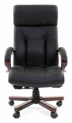 Кресло для руководителя Chairman 421 черный/орех темный, черный в Североуральске - severouralsk.ok-mebel.com | фото 2