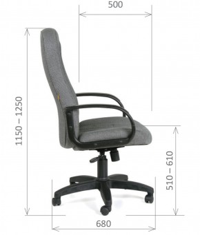 Кресло для руководителя  CHAIRMAN 685 СТ (ткань стандарт 10-356 черная) в Североуральске - severouralsk.ok-mebel.com | фото 6