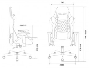 Кресло игровое Бюрократ VIKING 7 KNIGHT BL FABRIC синий в Североуральске - severouralsk.ok-mebel.com | фото 4