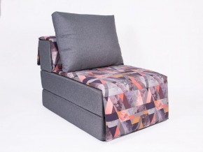 Кресло-кровать бескаркасное Харви (серый-сноу манго) в Североуральске - severouralsk.ok-mebel.com | фото