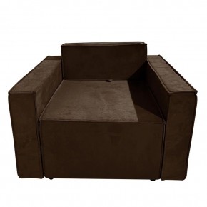 Кресло-кровать Принц КК1-ВК (велюр коричневый) в Североуральске - severouralsk.ok-mebel.com | фото