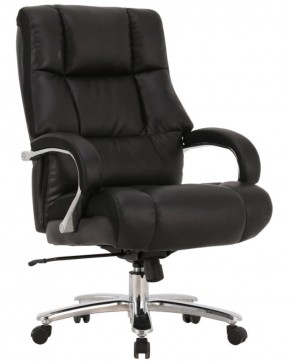 Кресло офисное BRABIX PREMIUM "Bomer HD-007" (рециклированная кожа, хром, черное) 531939 в Североуральске - severouralsk.ok-mebel.com | фото 1