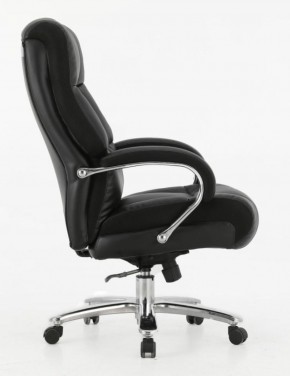 Кресло офисное BRABIX PREMIUM "Bomer HD-007" (рециклированная кожа, хром, черное) 531939 в Североуральске - severouralsk.ok-mebel.com | фото 3