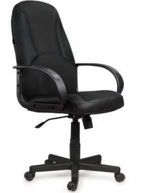 Кресло офисное BRABIX "City EX-512" (кожзам черный, ткань черная) 531407 в Североуральске - severouralsk.ok-mebel.com | фото