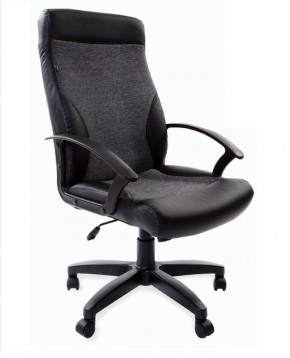 Кресло офисное BRABIX "Trust EX-535" (экокожа/черная/ткань серая) 531383 в Североуральске - severouralsk.ok-mebel.com | фото