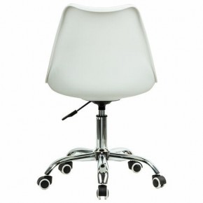 Кресло стул BRABIX "Eames MG-310 CH", хром, пластик белый, ткань серая, 532924 в Североуральске - severouralsk.ok-mebel.com | фото 4