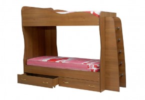Кровать детская 2-х ярусная Юниор-1 (800*2000) ЛДСП в Североуральске - severouralsk.ok-mebel.com | фото