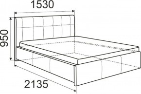 Кровать Изабелла с латами Newtone light beige 1400x2000 в Североуральске - severouralsk.ok-mebel.com | фото