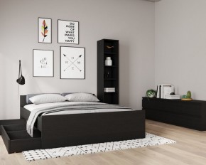 Кровать ОРИОН двухспальная с ортопедическим основанием 160х200, цвет Дуб Венге в Североуральске - severouralsk.ok-mebel.com | фото 3