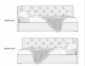 Кровать угловая Лилу интерьерная +основание/ПМ/бельевое дно (120х200) в Североуральске - severouralsk.ok-mebel.com | фото 5