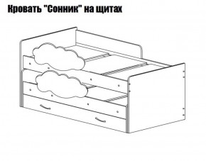 Кровать выкатная Соник (800*1900) в Североуральске - severouralsk.ok-mebel.com | фото 2