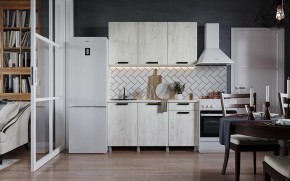 Кухня ДИОР 1500 (Белый/Дуб Крафт белый) в Североуральске - severouralsk.ok-mebel.com | фото