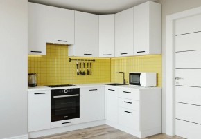 Кухонный гарнитур Белый Глянец 2200*1600 h950 (Стол. 38мм) в Североуральске - severouralsk.ok-mebel.com | фото