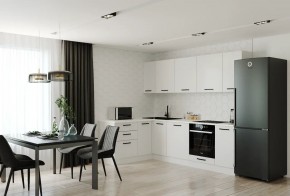 Кухонный гарнитур Белый Глянец 2600*1600 (Стол. 26мм) в Североуральске - severouralsk.ok-mebel.com | фото