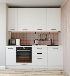 Кухонный гарнитур Жемчуг 2200 h950 (Стол. 26мм) в Североуральске - severouralsk.ok-mebel.com | фото 2
