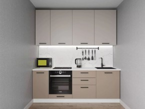 Кухонный гарнитур Каппучино 2200 h950 (Стол. 26мм) в Североуральске - severouralsk.ok-mebel.com | фото