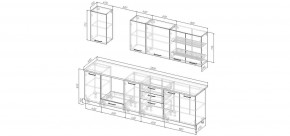 Кухонный гарнитур Каппучино 2800 (Стол. 38мм) в Североуральске - severouralsk.ok-mebel.com | фото 2