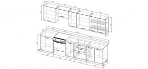 Кухонный гарнитур Каппучино 3000 (Стол. 26мм) в Североуральске - severouralsk.ok-mebel.com | фото 2