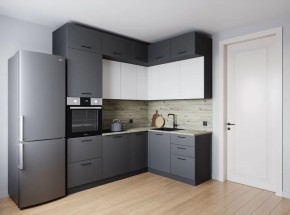 Кухонный гарнитур Меренга 2200*1700 (Стол. 26мм) в Североуральске - severouralsk.ok-mebel.com | фото