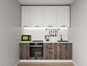 Кухонный гарнитур Старое Дерево 2200 h950 (Стол. 26мм) в Североуральске - severouralsk.ok-mebel.com | фото