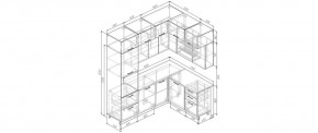 Кухонный гарнитур Умбра 2200*1700 (Стол. 38мм) в Североуральске - severouralsk.ok-mebel.com | фото 2