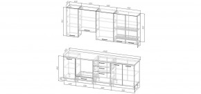 Кухонный гарнитур Умбра 2400 h950 (Стол. 38мм) в Североуральске - severouralsk.ok-mebel.com | фото 2