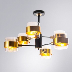 Люстра на штанге Arte Lamp Carlo A8205SP-6BK в Североуральске - severouralsk.ok-mebel.com | фото 2