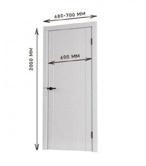Межкомнатная дверь Bolivar Каньон браун (комплект) 600 в Североуральске - severouralsk.ok-mebel.com | фото