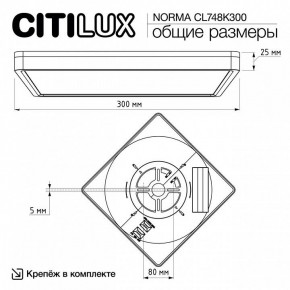 Накладной светильник Citilux Norma CL748K300 в Североуральске - severouralsk.ok-mebel.com | фото 7