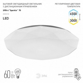 Накладной светильник Эра Классик SPB-6-70-RC Sparkle в Североуральске - severouralsk.ok-mebel.com | фото 2