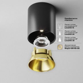 Накладной светильник Maytoni Alfa LED C064CL-12W4K-RD-B в Североуральске - severouralsk.ok-mebel.com | фото 3