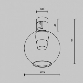 Накладной светильник Maytoni Bubble TR148-1-3W4K-PT в Североуральске - severouralsk.ok-mebel.com | фото 6